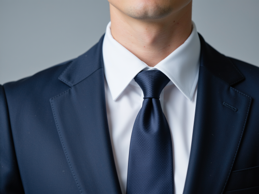 五十岁左右中年男性头像，穿深蓝色西装，蓝色背景，专业商务形象